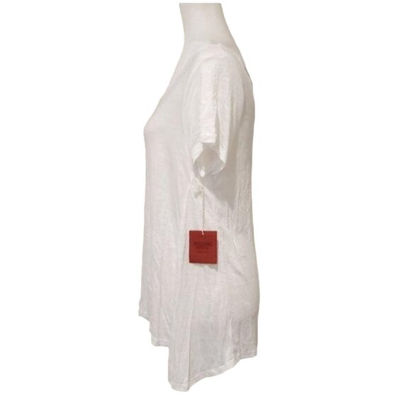 Mossimo Supply Co. Womens White Cross-Back Short Sleeve Shirt Size Medium - Picture 4 of 10